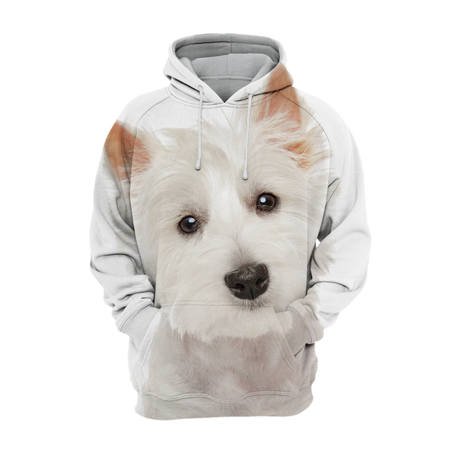 Unisex Hoodie | Zachte Stoffen | West Highland Terrier Ontwerp | Verschillende Maten S-4XL | Hoogwaardige Print | Comfortabel en Duurzaam | Perfect voor Jeans of Leggings