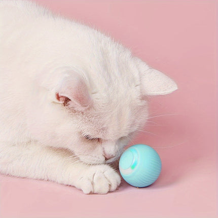 Slimme interactieve kattenbal | Automatisch rollend speelgoed voor katten | Duurzaam kunststof | 4,3 cm | Geschikt voor kleine en middelgrote katten | Stimuleert beweging en actief spel