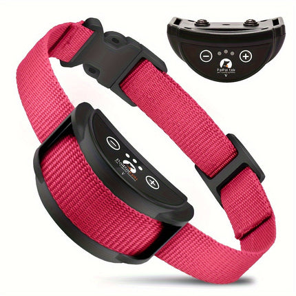Oplaadbare hondenhalsband zonder schokfunctie | Vibratie- en piepmodi | USB-oplaadbaar | Verstelbaar voor kleine en grote honden | Comfortabele training