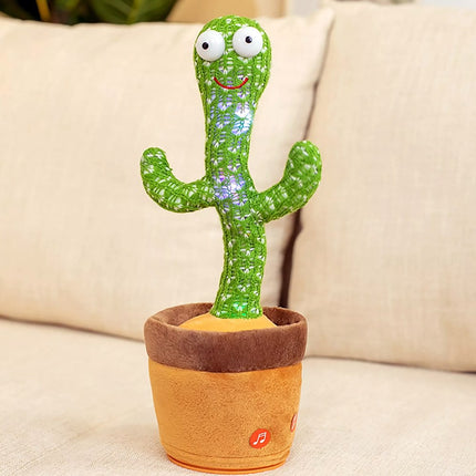 Interactieve Pratende Cactus voor Honden | Geluid en Beweging | Duurzaam Pluche | Oplaadbaar Speelgoed voor Mentale Stimulatie en Vermaak