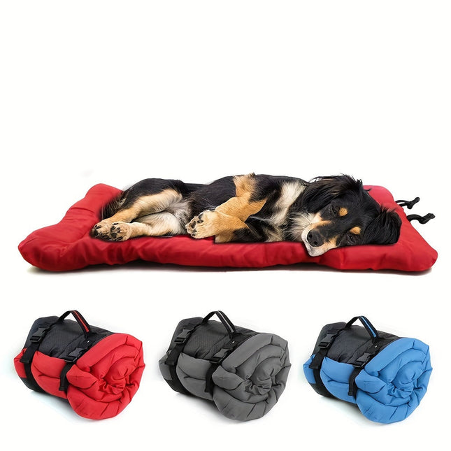 Opvouwbare Waterdichte Hondenmat 90x60 cm | Lichtgewicht Reismat van Polyester | Buitenmat Voor Hond | Gemakkelijk Schoon te Maken | Ideaal voor Camping, Wandelen en Tuin