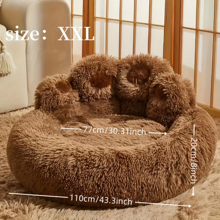 Luna | Luxe Pluche Ligbed | Voor Honden & Katten | Antislip | Wasbaar | Zacht Wintercomfort