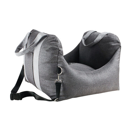 Pluizige Huisdierverblijf | Comfortabele Kennel | 52x52x44cm | Antraciet Grijs, Beige, Licht Grijs