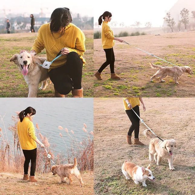 Intrekbare Huisdier Liberty Lijn | Verstelbare Nylon Band | Ergonomische Grip voor Comfort | Geschikt voor Katten en Honden tot 30 kg | 140CM Veilig Verkennen | Duurzaam en Veilig Mechanisme