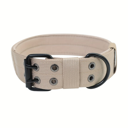 Verstelbare hondenhalsband van sterk nylon | Geschikt voor grote honden | Duurzaam, comfortabele pasvorm en stevige gespsluiting | Maten M, L, XL