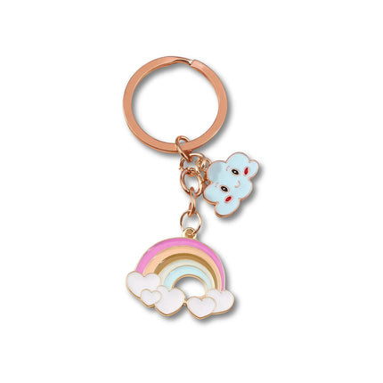 Schattige Sleutelhanger Hertje | Dieren Sleutelhanger Metaal | Geschenk voor Vrouwen & Mannen | DIY Accessoire voor Tas, Auto of Sleutels | Modieuze Unisex Keyring Decoratie