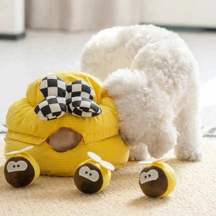 Interactieve Snuffelmat voor Honden | Duurzaam Polyester | Mentale Stimulatie voor Binnengebruik | Bevordert Neuswerktraining | Ideaal voor Regenachtige Dagen | 18 cm x 18 cm x 18 cm
