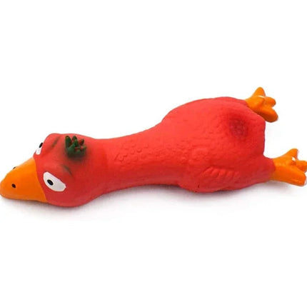 Piepend Speelgoed Kip voor Honden | Natuurlijke Latex | Veilig en Duurzaam | 16,8cm | Ideale Maat voor Kleine Rassen | Speelgoed om Verveling te Verminderen | Bevordert Bindingsmomenten | Mentale Stimulatie