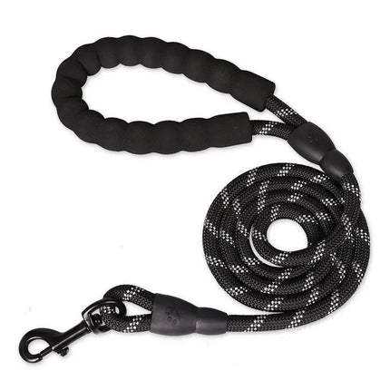 Reflecterende Veiligheidslijn | Zware Honden | Comfortabele Grip | Waterbestendig Nylon | Voor Wandelingen in Alle Seizoenen