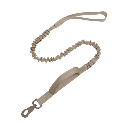 Militaire Hondenriem | Verstelbare Lengte 105-145 cm | Comfortabele Handgreep | Duurzaam Nylon | Metalen Haak | Geschikt voor Avonturen en Training | Zwart