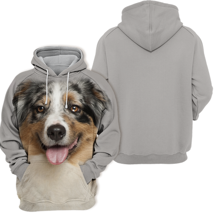 Australian Shepherd Inspiratie | Zachte Unisex Hoodie | Maat S tot 4XL | Comfortabele Pasvorm | Premium Polyester en Katoen Mix | Grafisch Ontwerp in Hoge Resolutie | Perfect voor Hondenliefhebbers