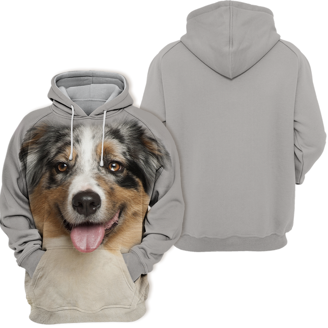 Australian Shepherd Inspiratie | Zachte Unisex Hoodie | Maat S tot 4XL | Comfortabele Pasvorm | Premium Polyester en Katoen Mix | Grafisch Ontwerp in Hoge Resolutie | Perfect voor Hondenliefhebbers