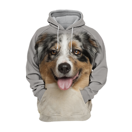 Australian Shepherd Inspiratie | Zachte Unisex Hoodie | Maat S tot 4XL | Comfortabele Pasvorm | Premium Polyester en Katoen Mix | Grafisch Ontwerp in Hoge Resolutie | Perfect voor Hondenliefhebbers