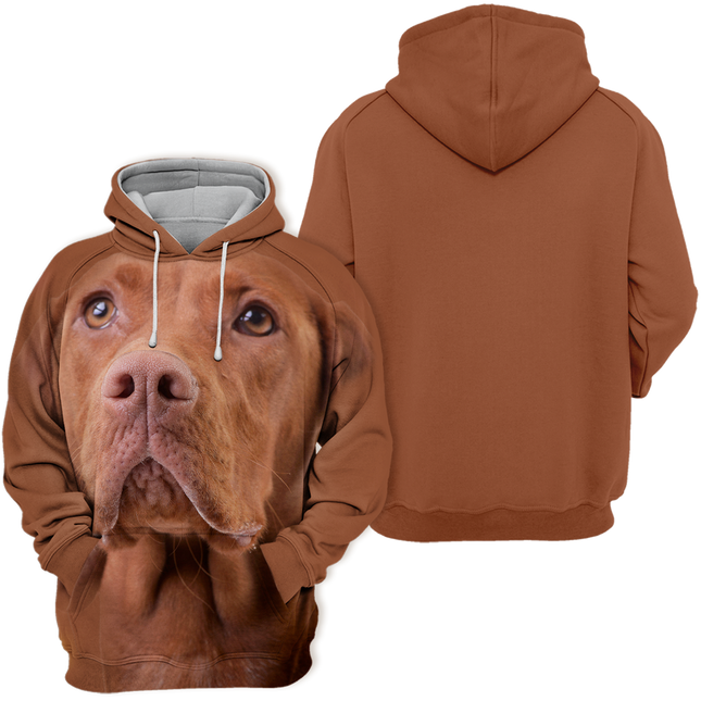 Honden Sweater | Comfortabele Unisex Hoodie | Vizsla Motief | Maten S-4XL | Ademend en Duurzaam | Hoogwaardige Stof | Perfecte Pasvorm | Gestroomlijnde Stijl
