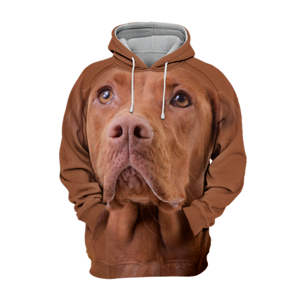 Honden Sweater | Comfortabele Unisex Hoodie | Vizsla Motief | Maten S-4XL | Ademend en Duurzaam | Hoogwaardige Stof | Perfecte Pasvorm | Gestroomlijnde Stijl