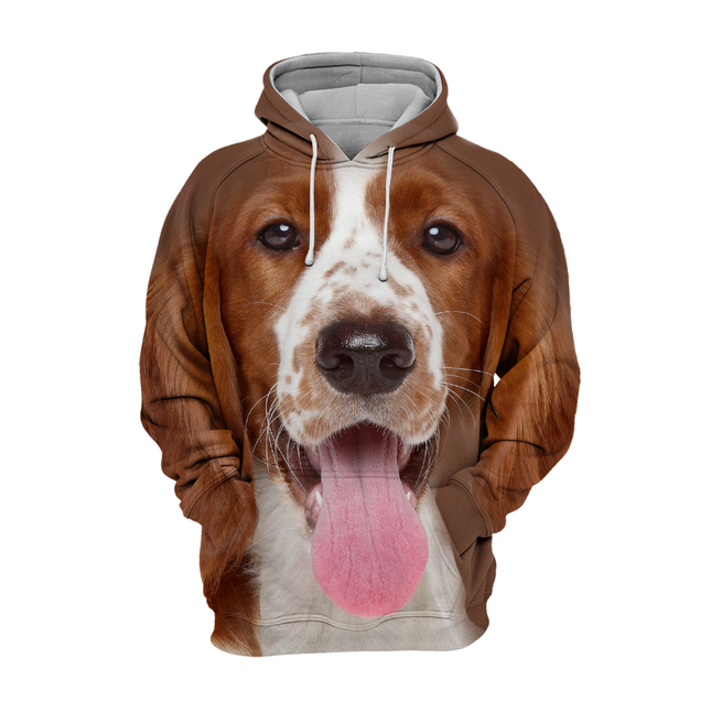 Dierenliefhebbers Cadeau | Polyester en Katoen | Comfortabele Hoodie | Springer Spaniel Design | Maten S-4XL | Hoogwaardige Print | Unisex | Zacht en Duurzaam | Unieke Stijl | Casual en Stijlvol
