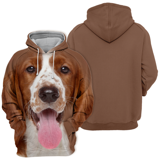 Dierenliefhebbers Cadeau | Polyester en Katoen | Comfortabele Hoodie | Springer Spaniel Design | Maten S-4XL | Hoogwaardige Print | Unisex | Zacht en Duurzaam | Unieke Stijl | Casual en Stijlvol
