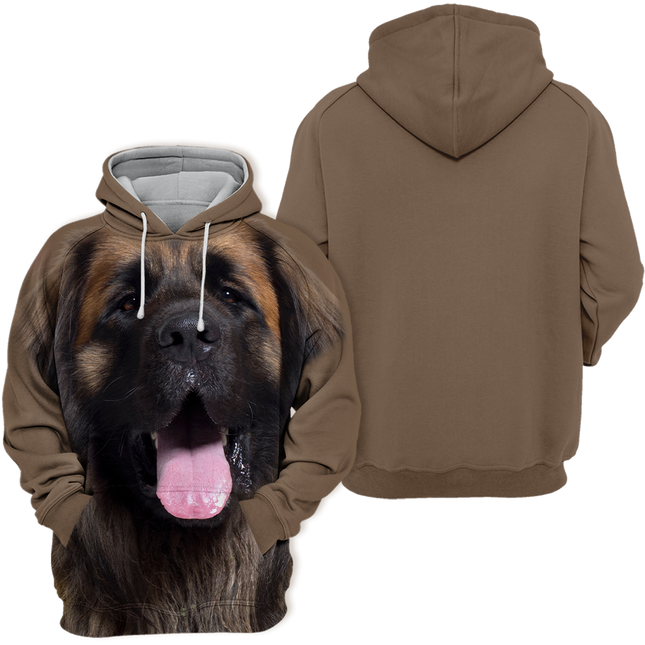 Unisex Leonberger Hoodie | Comfortabel & Duurzaam | Polyestermix | Zachte Aanraking | Hoge Resolutie Print | Diverse Maten | Perfect voor Dierenliefhebbers