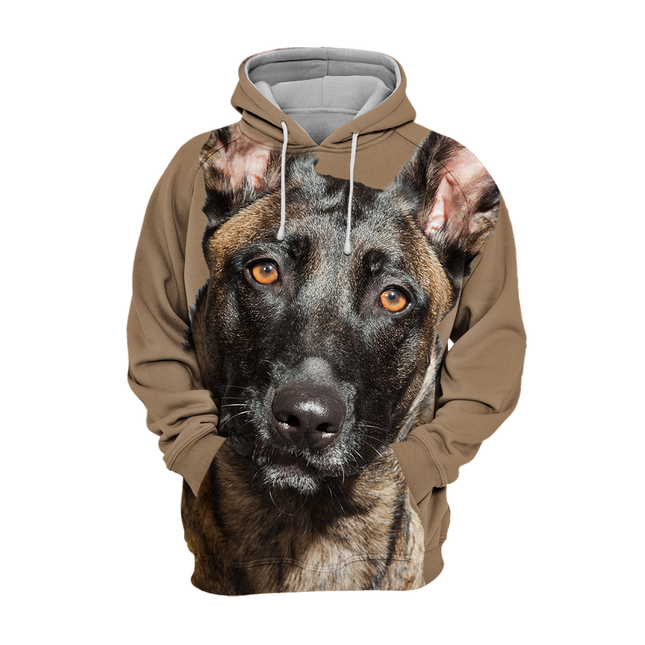 Belgische Herder Malinois | Comfortabele Hoodie voor Hondenliefhebbers | Polyester-Katoen Mix | Maten S-4XL