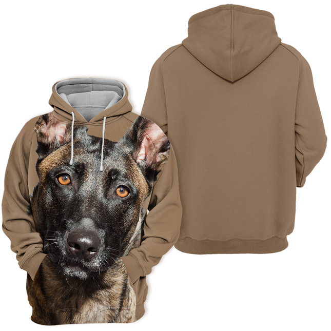 Belgische Herder Malinois | Comfortabele Hoodie voor Hondenliefhebbers | Polyester-Katoen Mix | Maten S-4XL