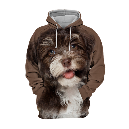 Premium Honden Sweater | Unisex | Havanese Print | Chocolade Design | Comfortabele Pasvorm | Maat S-4XL | Hoogwaardige Katoenmix