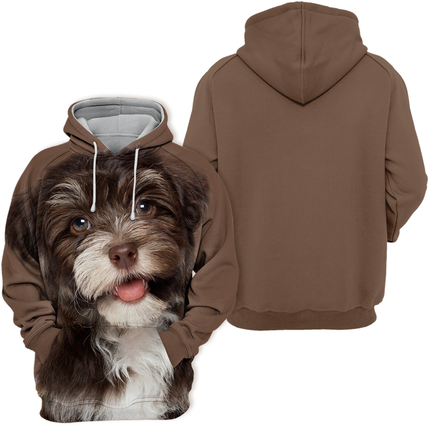 Premium Honden Sweater | Unisex | Havanese Print | Chocolade Design | Comfortabele Pasvorm | Maat S-4XL | Hoogwaardige Katoenmix