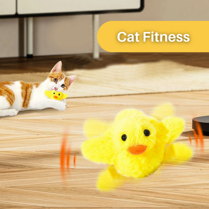 Interactie Katten Speelgoed | Elektrische Fladderende Eend | Rekenbaar USB | Quack Buddy™ | Voor Fysieke Activering en Jacht | Duurzaam Huisdierentertainment