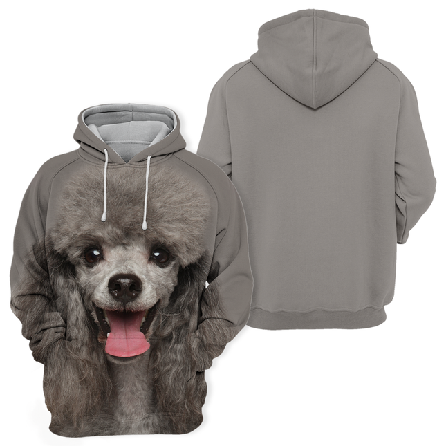 Grijze Hoodie voor Dierenliefhebbers | Zachte Stof | Hoge Resolutie Print | Maten S-4XL | Comfortabel en Duurzaam