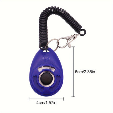 Hondentrainingsknop voor gedragsverbetering | Comfortabele rubberen grip | Eenvoudig in gebruik | Geschikt voor alle honden | Lichtgewicht en compact ontwerp