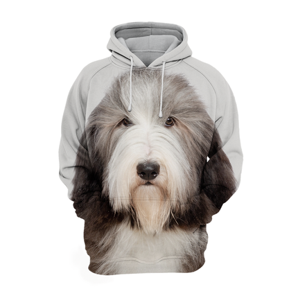 Unisex Hoodie | Bearded Collie Opdruk | Zacht Stretchmateriaal | Maat S-4XL | Comfortabele Polyester-Katoen Mix