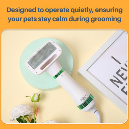 VelvetPaws QuickDry Styler | Stilte Technologie | 2-in-1 Droger en Borstel | Verstelbare Warmte | Huisdier Vachtverzorging | Ontwikkeld voor Comfort en Knuffels | Stressvrije Ervaring