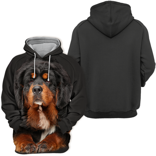 Tibetaanse Mastiff | Unisex Hoodie voor Dierenvrienden | Polyester & Katoen Mix | Hoge Resolutie Print | Maten S-4XL | Zachte Pasvorm