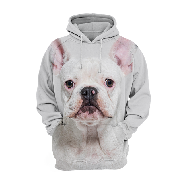 Dierenliefhebbende Trui | Frenchie Design | Maten S-4XL | Wit | Zachte Katoenmix | Comfortabel Unisex Mode | Hoogwaardige Prints | Perfect cadeau voor dierenfans