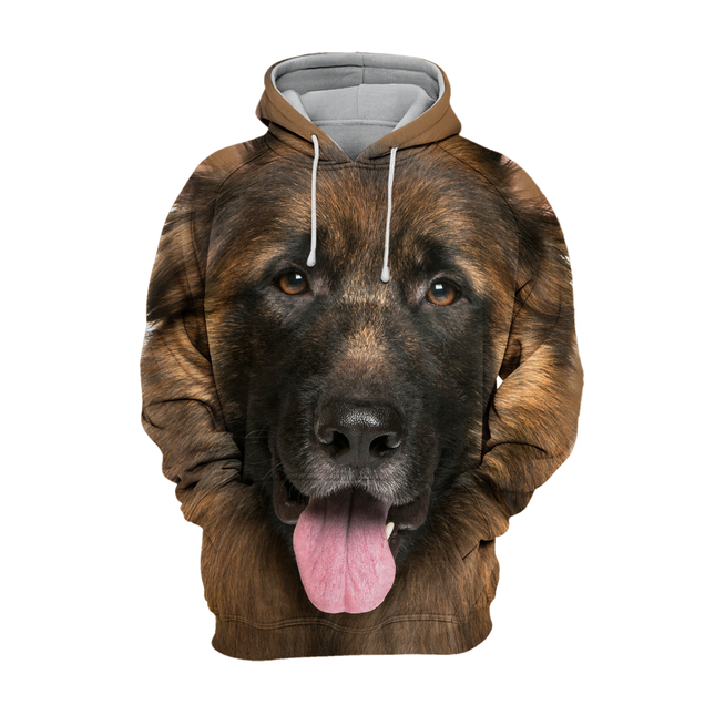 Hondenontwerp Sweater | Unisex Geborstelde Hoodie | Comfortabele Fleece Cuddlewear | German Shepherd Print | Perfect voor Dierenliefhebbers | Zachte Stof | Verkrijgbaar in Maten S tot 4XL