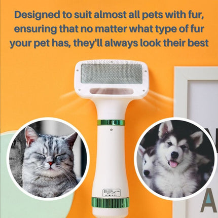 VelvetPaws QuickDry Styler | Stilte Technologie | 2-in-1 Droger en Borstel | Verstelbare Warmte | Huisdier Vachtverzorging | Ontwikkeld voor Comfort en Knuffels | Stressvrije Ervaring