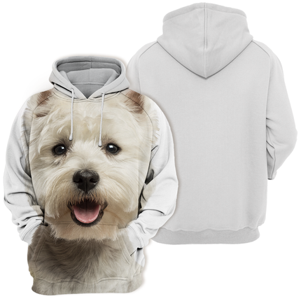 Westie West Highland Terrier | Knusse Trui | Zachte Mix Polyester en Katoen | Hoogwaardige Print | Diverse Maten S-4XL
