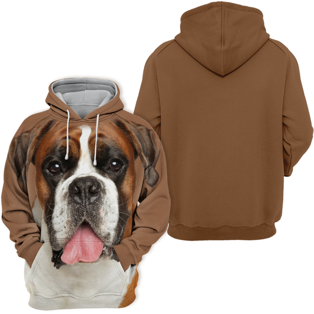 Unisex Dierenliefhebbers Trui | Duitse Boxer Print | Zachte Katoenmix | Diverse Maten S-4XL