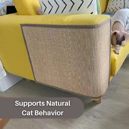 ScratchGuard™ Meubelbescherming Deluxe | Beschermhoes voor Bank en Fauteuil tegen Kattenkrabben | Premium Milieuvriendelijke Sisalstof | Bevordert Kattenwelzijn en Krabgedrag | Duurzame Bescherming voor Thuis