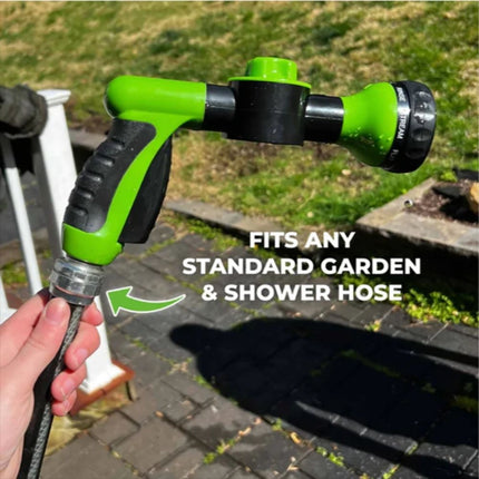 Suds-N-Paws™ Hondenbadtool | Spuitmond met 8 Spraypatronen | Verstelbare Zeepdispenser | Efficiënte Reiniging en Minder Badtijd