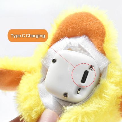 Interactie Katten Speelgoed | Elektrische Fladderende Eend | Rekenbaar USB | Quack Buddy™ | Voor Fysieke Activering en Jacht | Duurzaam Huisdierentertainment