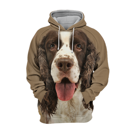 Trui Met Hondencamouflage | Warme Capuchon | Unisex Geschikt | Polyester En Katoen Mix | Grafische Print | XS-4XL