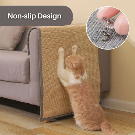 ScratchGuard™ Meubelbescherming Deluxe | Beschermhoes voor Bank en Fauteuil tegen Kattenkrabben | Premium Milieuvriendelijke Sisalstof | Bevordert Kattenwelzijn en Krabgedrag | Duurzame Bescherming voor Thuis