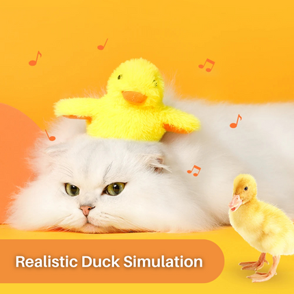 Interactie Katten Speelgoed | Elektrische Fladderende Eend | Rekenbaar USB | Quack Buddy™ | Voor Fysieke Activering en Jacht | Duurzaam Huisdierentertainment