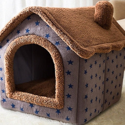 Knusse dierenhuisjes voor huisdieren | Zacht pluche schuilhuisje | Comfortabele en machinewasbare rustplek | Geschikt voor huisdieren tot 10 kg | Diverse en en designs