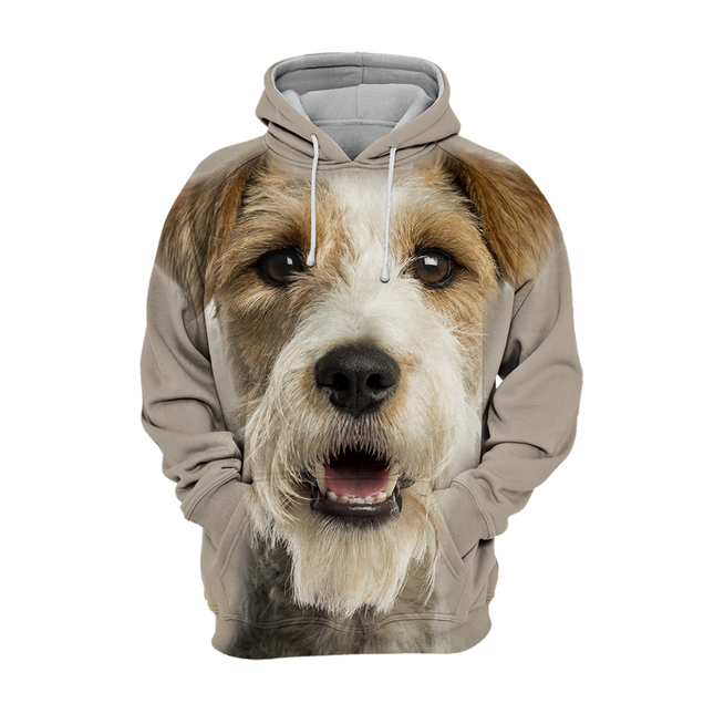 Unisex Hoodie met Fox Terrier Ontwerp | Zacht en Duurzaam | Verkrijgbaar in Maten S-4XL | Tweezijdig Stretchmateriaal | Hogedefinitie Print | Polyester en Katoen Mix