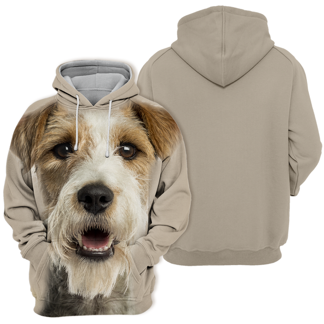 Unisex Hoodie met Fox Terrier Ontwerp | Zacht en Duurzaam | Verkrijgbaar in Maten S-4XL | Tweezijdig Stretchmateriaal | Hogedefinitie Print | Polyester en Katoen Mix