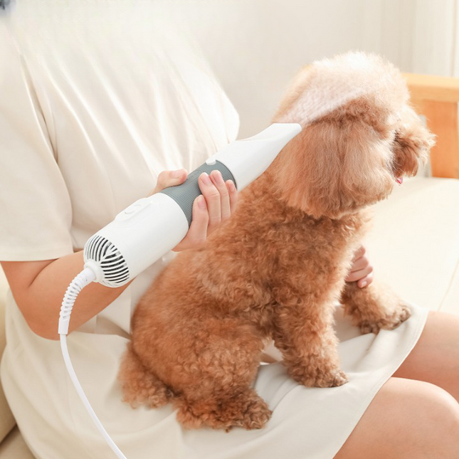 FurBreeze haardroger voor huisdieren | Stille ergonomische föhn | Ingebouwde ontwarborstel | Instelbare snelheid en warmte | Geschikt voor alle vachttypes