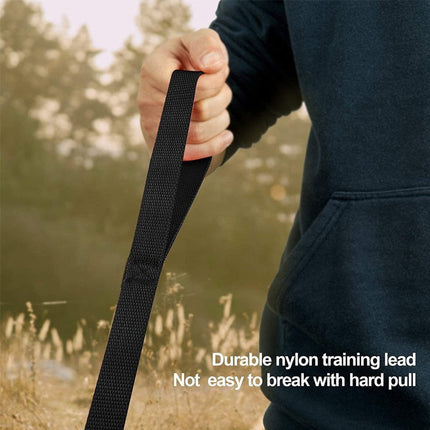 Lange nylon hondenriem voor training en wandelingen | Met stevige metalen karabijnhaak | Geschikt voor middelgrote en grote honden | Meerdere en en lengtes