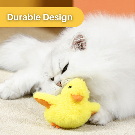 Interactie Katten Speelgoed | Elektrische Fladderende Eend | Rekenbaar USB | Quack Buddy™ | Voor Fysieke Activering en Jacht | Duurzaam Huisdierentertainment