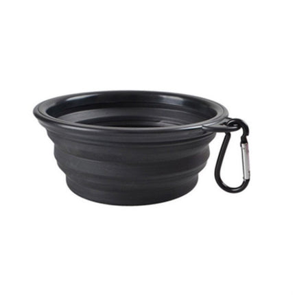 Opvouwbare voerbak voor honden en katten | Duurzaam TPR-rubber | Met karabijnhaak | Compact & lichtgewicht | Ideaal voor onderweg, reizen of wandelingen | Geschikt voor water en voer